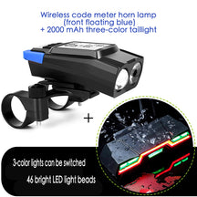 3 in 1 Wireless Bike Headlight Computer Horn